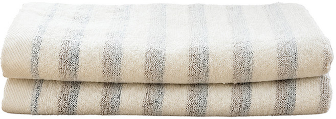 SHING LONG TEXTILE 台灣興隆毛巾 條x條超吸水毛巾 92g 棉 + 嫘縈, 咖色, 2個