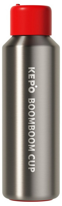KEPO KC006 BoomBoom杯 無螺紋彈蓋保溫杯 316不銹鋼內膽, 磨砂灰, 1個, 600ml