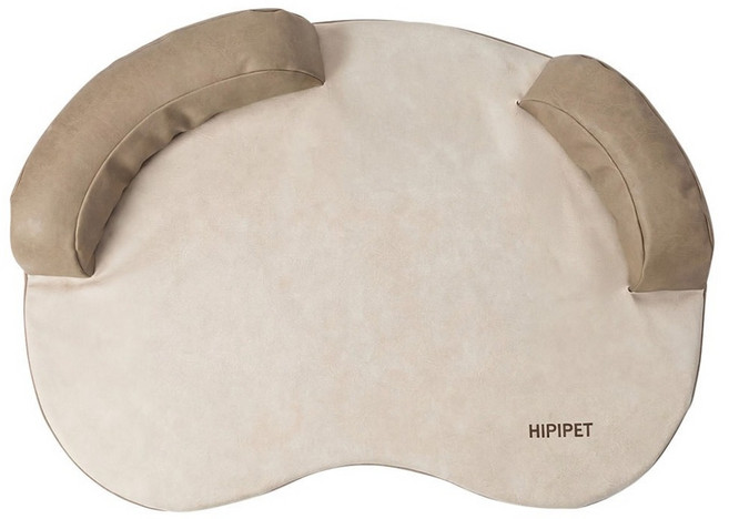 hipidog 嬉皮狗 四季泰迪布皮質寵物床墊, 卡其棕, 1個