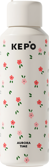 KEPO KC006 BoomBoom杯 無螺紋彈蓋保溫杯 316不銹鋼內膽, 小碎花, 1個, 600ml