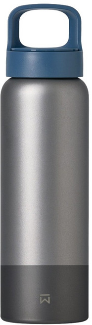 WOKY 沃廚 Ti純鈦提手運動保溫瓶, 晴藍色, 1個, 800ml