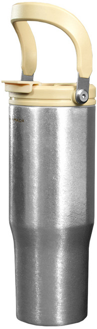 WOKY 沃廚 大提把極輕純鈦保溫瓶, 溫暖黃, 1個, 900ml