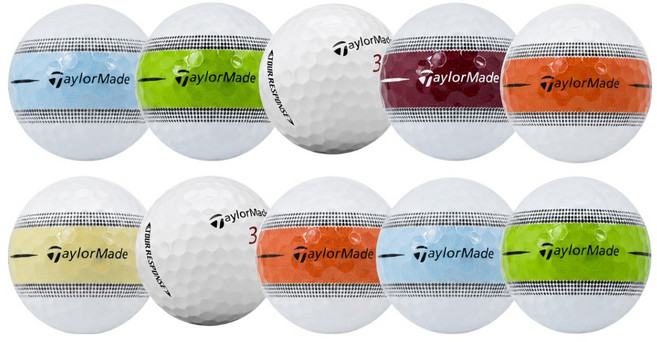 品牌混雜 TaylorMade Tour Response 二手球 實惠型, 混色, 10個, 1入