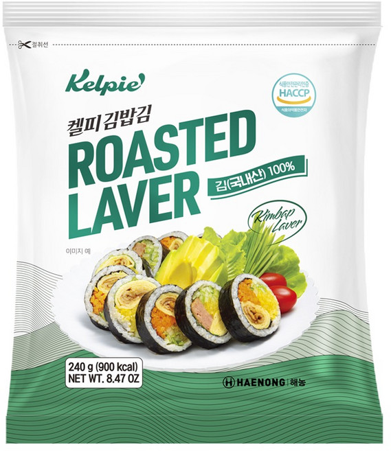 HAENONG Kelp 營業用飯捲海苔 100p, 240g, 1個