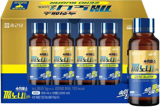 Kkaenoni 解酒清涼諾麗果鳳梨口味, 10個, 100ml