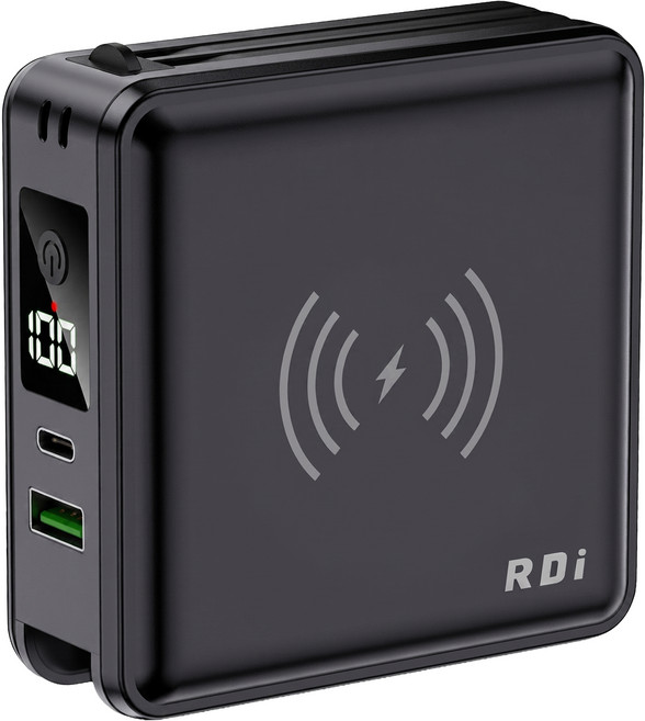 RDi 六合一全能充行動電源 15000mAh Type-C + Lightning, 神秘黑, RDi-8698
