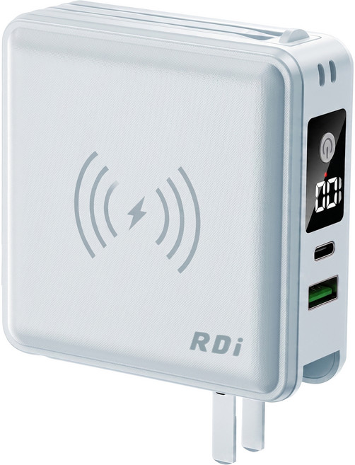 RDi 六合一全能充行動電源 15000mAh Type-C + Lightning, 天空藍, RDi-8698
