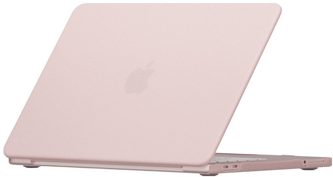 Anyclear MacBook Neo A3404 13 專用 超薄 超輕量 硬殼 保護殼套組, 腮紅粉, 1套