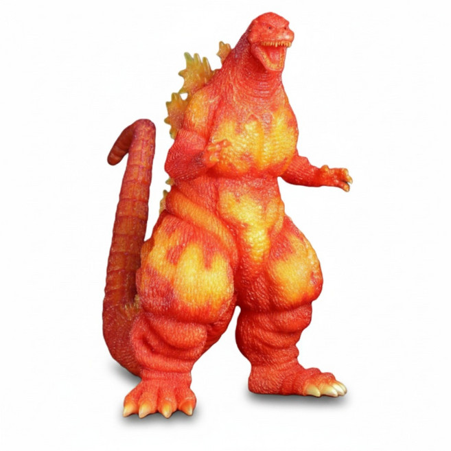 BANDAI 東寶30cm 哥吉拉1995紅蓮橘透 PVC完成品, 1個