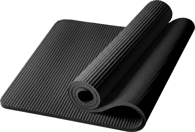 SPORT PLUS 瑜珈墊90, 黑色, 1個