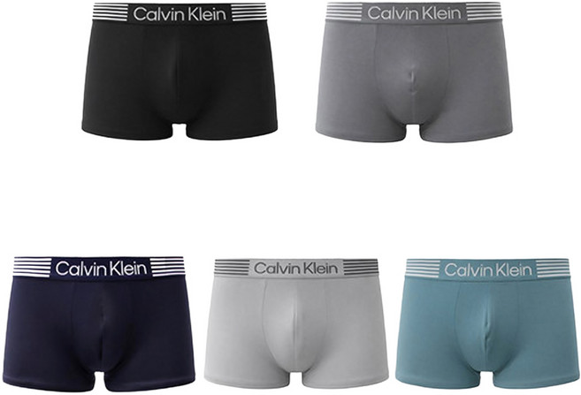 Calvin Klein 男士棉質彈性低腰平口內褲5件組 NP2809O-Z9N