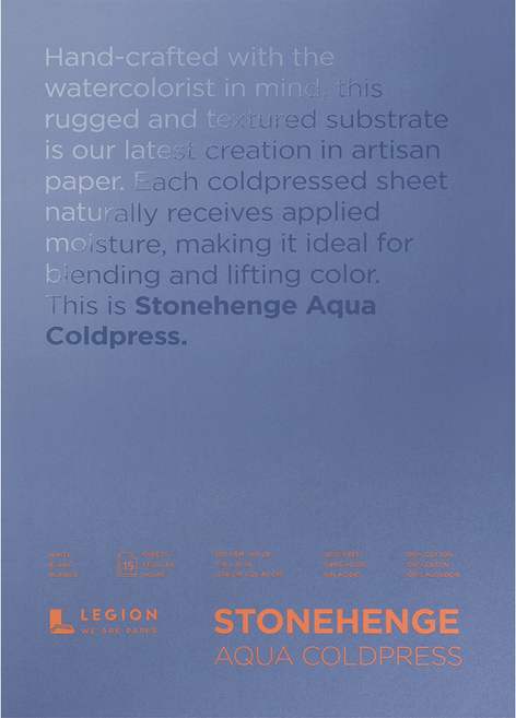 legion 素描本 Stonehenge 水彩 中紋 300g QC710