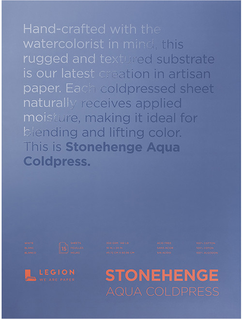legion 素描本 Stonehenge 水彩 中紋 300g QC912