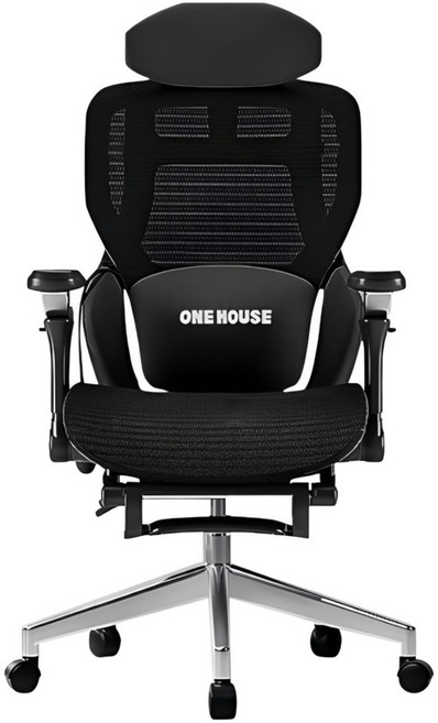 ONE HOUSE 格拉斯人體工學7D機械手氣囊護腰辦公椅 X16旗艦款 OH-K224, 黑框