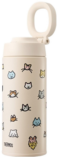 THERMOS 膳魔師 ZERO PER ZERO 提環隨行杯 JOO-500KC, 奶油色, 1個, 500ml