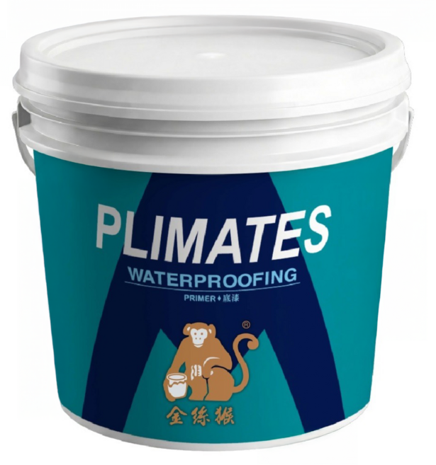 PLIMATES 金絲猴 粉狀抗水壓矽酸質水泥塗料 CP77 3加侖, 1個