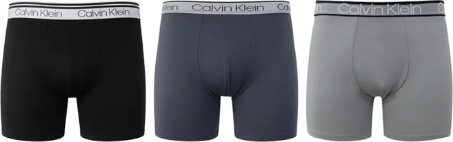 Calvin Klein 男款 棉質彈性平口內褲 NP2837O-J61 3件組