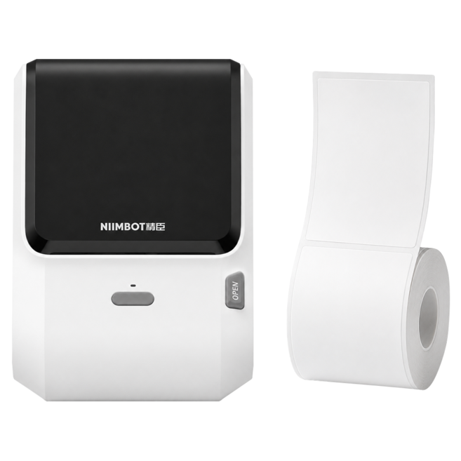 NIIMBOT 標籤機 附標籤紙 M3, 白色, 1個