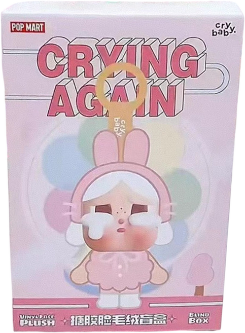 POP MART 泡泡瑪特 Crybaby 再次哭泣系列 娃娃鑰匙圈, 混合顏色, 1個, 130mm