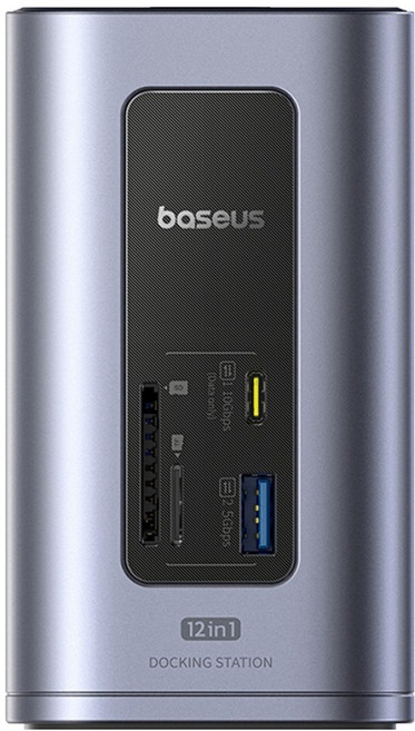 Baseus 倍思 擴充塢 Type-C 12埠 USB集線器 BS-OH198, 灰色, 1個