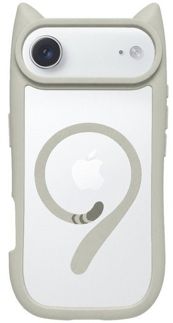 Bebehome 手機殼 iPhone Air 磁吸 MagSafe 小貓尾 灰色