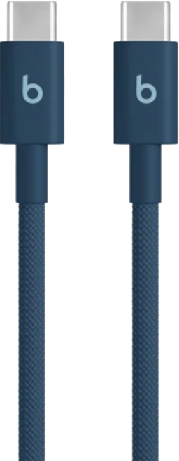 beats USB-C-USB-C 編織線, 氮燃藍, 1個, 1.5m