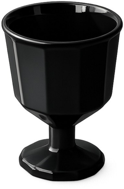 Simple Icon Odd 陶瓷高腳杯 230ml, 黑色, 1個