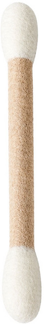 3baby 三個寶 韓國爆款超大羊毛氈逗貓棒 30cm, 米色, 1個