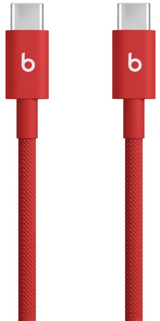 beats USB-C-USB-C編織線, 疾速紅, 1個, 1.5m