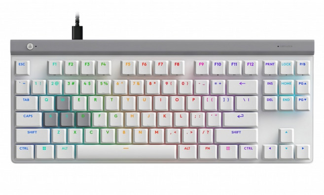 logitech 羅技 RAPID TKL 電競 Wired 鍵盤 類比磁軸 白色 支援MacOS 2年保固