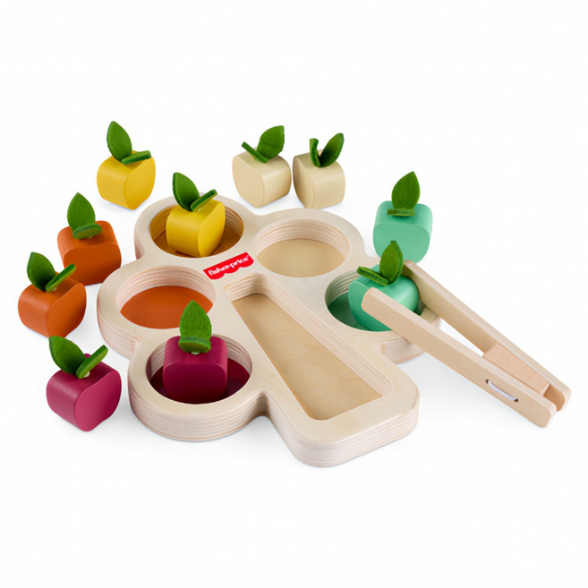fisher-price 費雪 木製蒙特梭利分類樹, 混和顏色, 1套