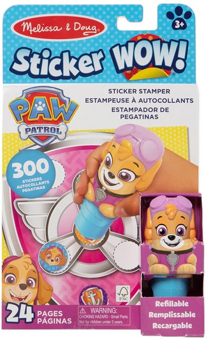 Melissa&Doug 瑪莉莎 貼紙 狗狗救援隊 天天 SM6074534, 混合顏色, 1個