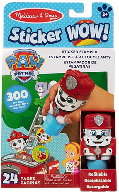 Melissa&Doug 瑪莉莎 貼紙 汪汪隊立大功 毛毛 SM6075174, 混色, 1個
