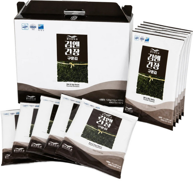 廣川海苔 海苔醬烤海苔 10片, 120g, 1個