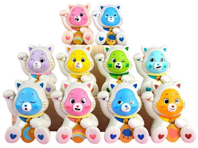 BEAST KINGDOM 野獸國 福部屋幸運系列1 URDU x Care Bears UNLOCK THE MAGIC 盲盒公仔8件組, 1套