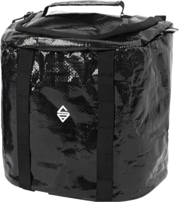 snowline D-Pack 防水乾式露營收納多功能包 15L, 黑色
