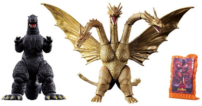GODZILLA 哥吉拉 可動公仔套組 哥吉拉 1991 VS 王者基多拉 1991, 1套