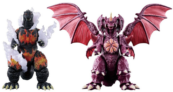 GODZILLA 哥吉拉 可動公仔套組 紅蓮哥吉拉 vs 戴斯特洛伊亞, 1套