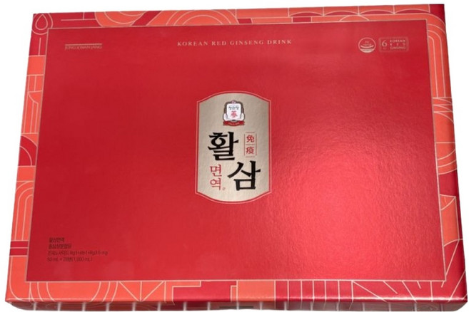 正官庄 Immune紅蔘飲隨身瓶 20瓶入, 1盒, 1L