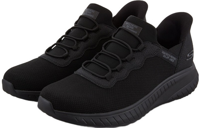 SKECHERS 男士防滑工作鞋 BLK