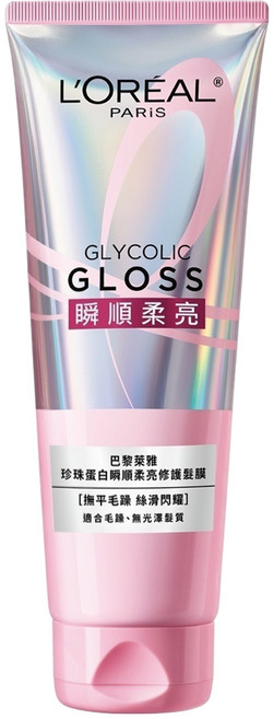 L'OREAL PARiS 巴黎萊雅 珍珠蛋白瞬順柔亮修護髮膜, 1個, 200ml