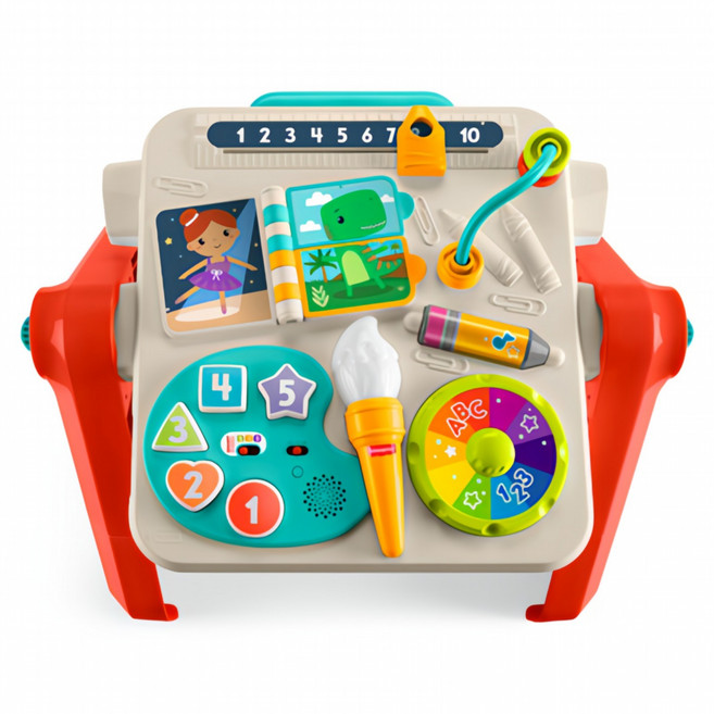 fisher-price 費雪 趣味體驗四合一活動遊戲桌, 混和顏色, 1套