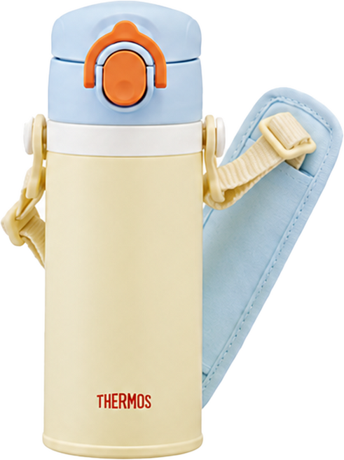 THERMOS 膳魔師 My Design 瓶身掛繩一鍵式 Season 2 隨行杯 JOI-351K, 黃色, 1個, 350ml
