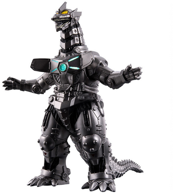 BANDAI 哥吉拉 MOVIE MONSTER 系列軟膠 發光三式機龍 2002, 1個