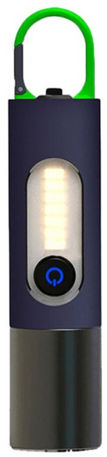 178 SHOP 多功能手電筒掛勾款 2000mAh 綠色 + 灰色, 1個