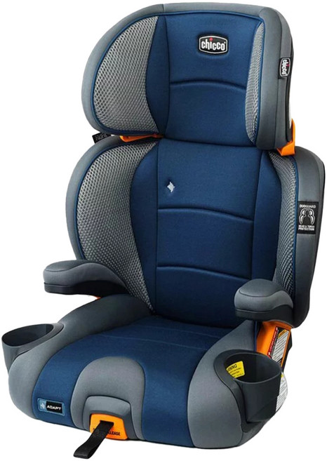 chicco KidFit Adapt Plus 成長型安全汽座 智能恆溫版 4~12歲, 霧化藍