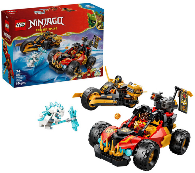 LEGO 71864 旋風忍者系列 赤地和阿剛的合體戰車 Kai and Cole's Combiner Vehicles, 1個