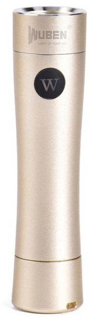Wuben 便攜EDC手電筒 C5 700流明 射程126m, 香檳金, 1個