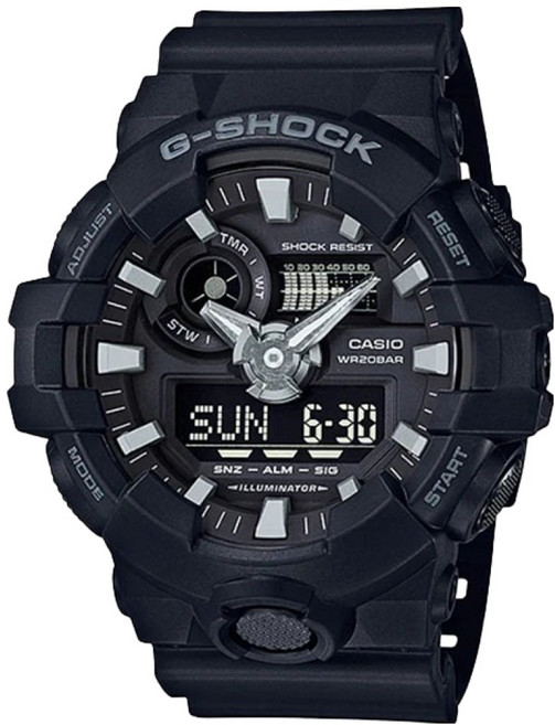 CASIO 卡西歐 G-SHOCK 大錶面戶外軍人手錶 GA-700-1B