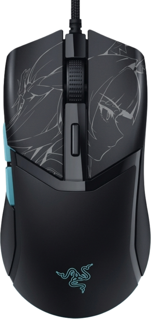 RAZER 雷蛇 Cobra 眼鏡蛇 有線遊戲滑鼠 絕區零限定版, 黑色, RZ01-04650500-R3M1